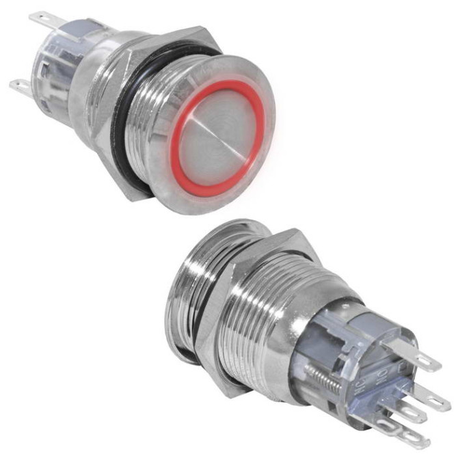 Кнопка антивандальная LAS1-AGQ-11E/R/N on-(on)