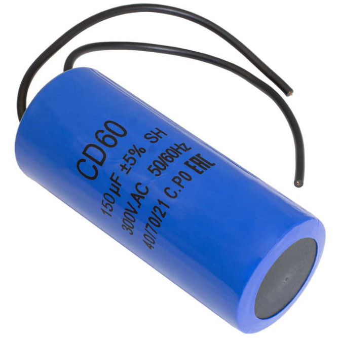 Конденсатор CD60 150uF 300V WIRE