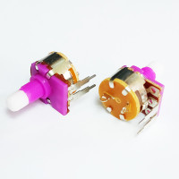 Резистор переменный с выключателем (пластм. ручка) 10КОм, K166-4