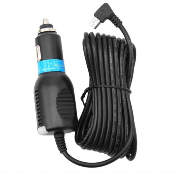 Автомобильная зарядка mini USB 3 метра угловой, Eplutus 5V 2A