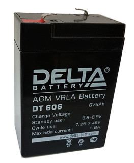 Аккумулятор Delta DT606 6V, 6Ah