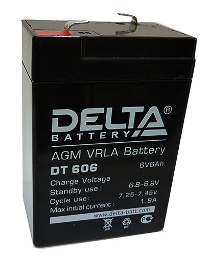 Аккумулятор Delta DT606 6V, 6Ah