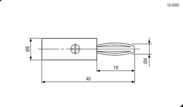 Штекер 10-0060 черный