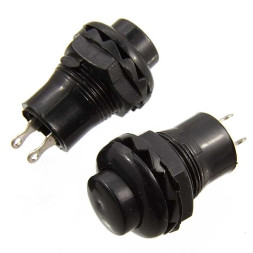 Кнопочный переключатель MJ-R13-502 off-(on) 1.5A 250VAC