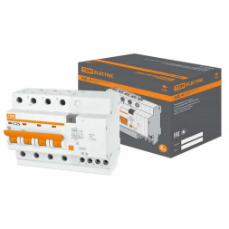 Автоматический выключатель АД-4 4Р C25 30мА 4.5кА тип АС