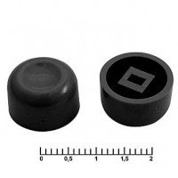 Колпачок для кнопок A01 Black, K130-2
