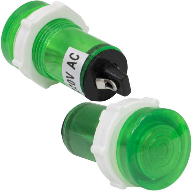 Лампа неоновая в корпусе N-812-G 220V