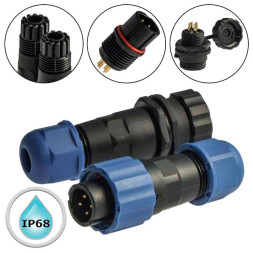 Разъем герметичный SZC13 4P-F-M