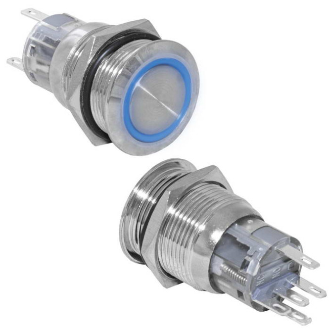 Кнопка антивандальная LAS1-AGQ-11ZE/B/N on-on