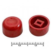 Колпачок для кнопок A01 Red, K130-3
