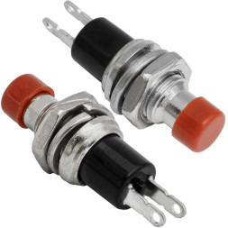 Кнопочный переключатель PBS-10B-2 off-(on) красный