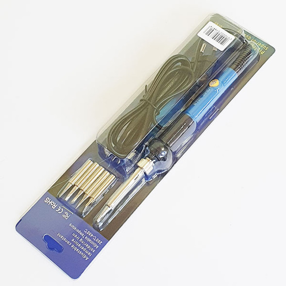 Паяльник UYUE 301D с регулировкой температуры + комплект жал (5 шт)