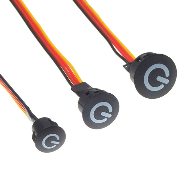 Кнопка сенсорная BTS 3.3-5V BLACK ф13 Dimming