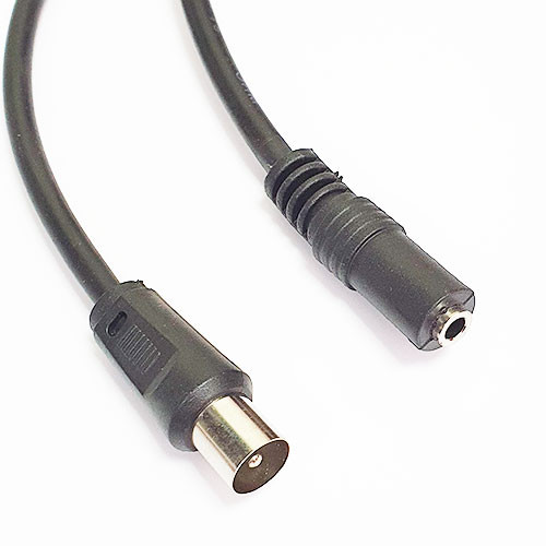 Переход ТВ &quot;шт&quot; - 3.5мм &quot;гн&quot; моно с кабелем 3C2V 0.3м