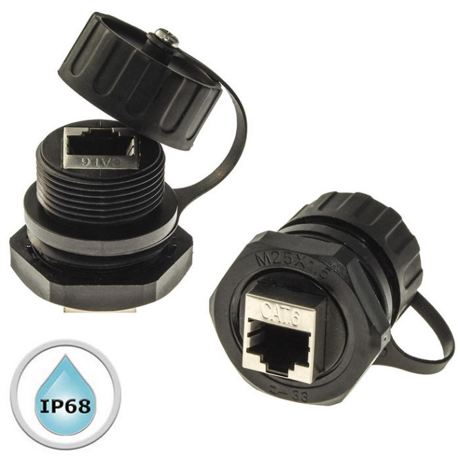 Разъем герметичный RJ45M25Z0-6BG