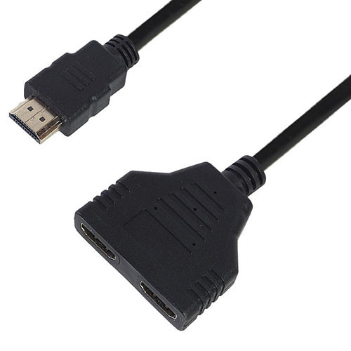 Переходник H02 HDMI Splittle 1F/2M port 300mm cable, PS-18