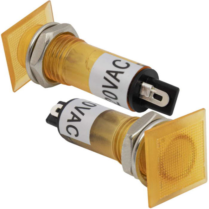 Лампа неоновая в корпусе N-826-Y 220V