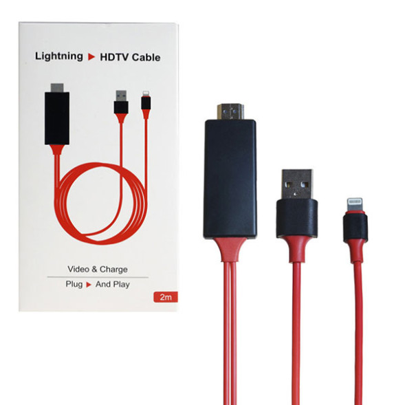 Адаптер Lightning на HDMI Cable 2000mm Plug 4K