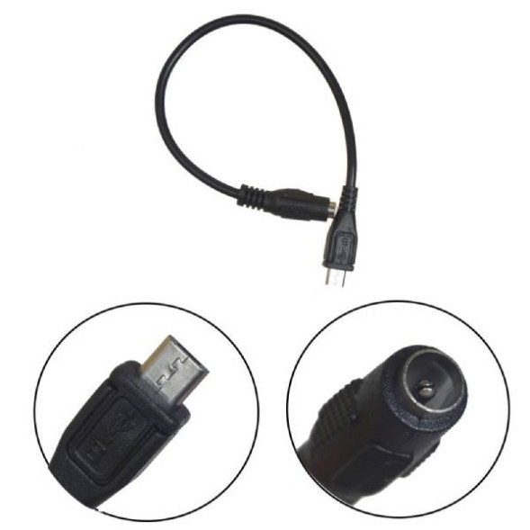 Переходник H14 5.5х2.1-F to Micro USB-M 20см.