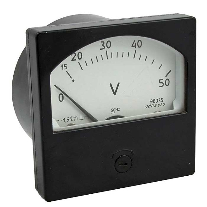 Прибор щитовой Э8035 50В (50ГЦ)