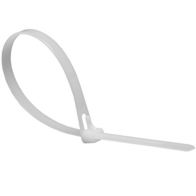Хомут СМР нейлон 200х7,5мм белый (100шт)