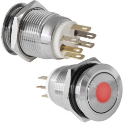 Кнопка антивандальная LAS1GQ-11D/R/N on-(off)+off-(on)