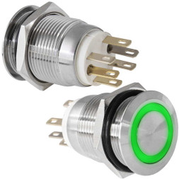 Кнопка антивандальная LAS1GQ-11E/G/N on-(off)+off-(on)