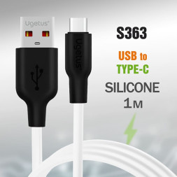 Кабель USB RC12 Type-C Real силиконовый 1000mm (White)