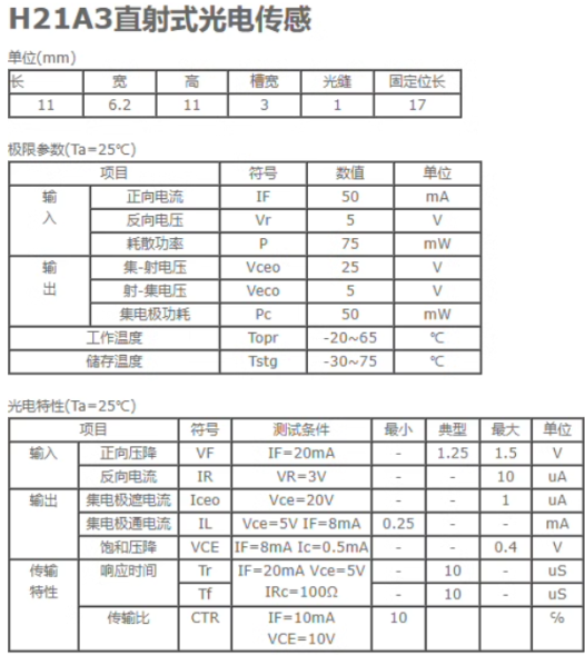 Датчик WYC H21A3