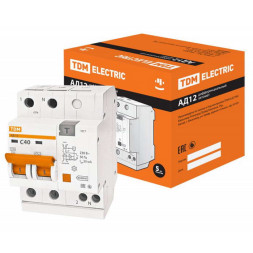 Автоматический выключатель АД12 2Р 40А 30мА