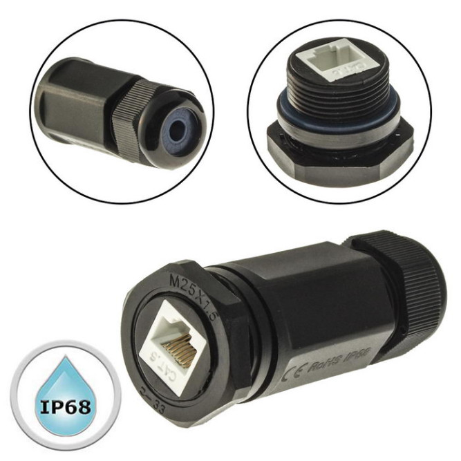 Разъем герметичный RJ45M25Z1L -6A
