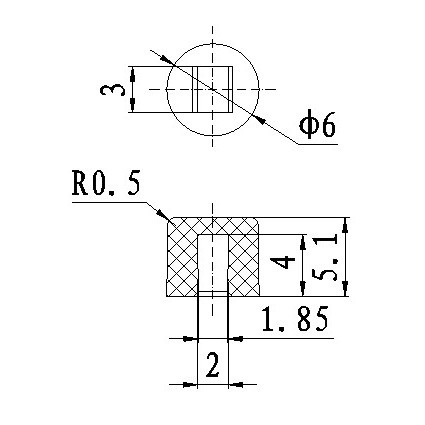 Колпачок для кнопок A28 Yellow