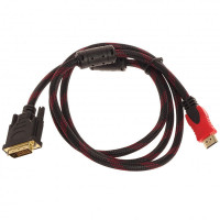 Кабель HDMI-DVI M/M 1,5м (в оплетке), E20-38
