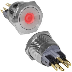 Кнопка антивандальная GQ22-11ZD/R/N on-off+off-on