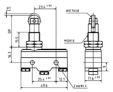 Переключатель LXW5-11Q1 15A 250VAC