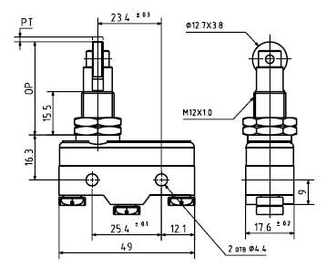 Переключатель LXW5-11Q2 15A 250VAC