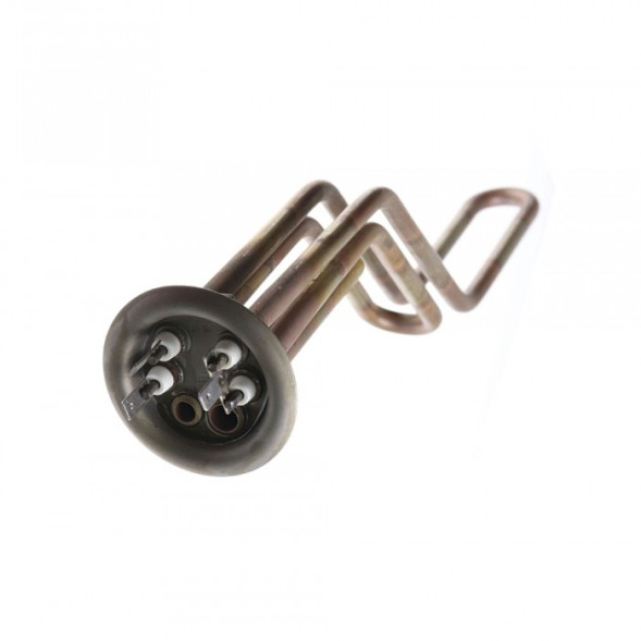 ТЭН RF 2000W(700+1300), TW, медь, Ø64, М4, клеммы под разъем, L350мм, горизонтальный