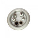 ТЭН RF 2000W(700+1300), TW, медь, Ø64, М4, клеммы под разъем, L350мм, горизонтальный