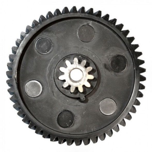 Шестерня мясорубки Moulinex, D46мм, d12мм, H21,6мм, 50/11 зубцов