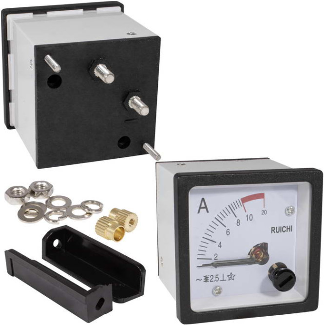 Щитовой прибор Амперметр 10А 50гц (48х48)