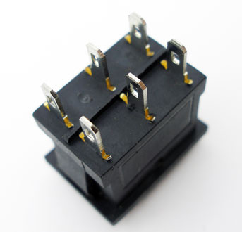 Выключатель KCD1-203 ON-OFF-ON 6A/250V