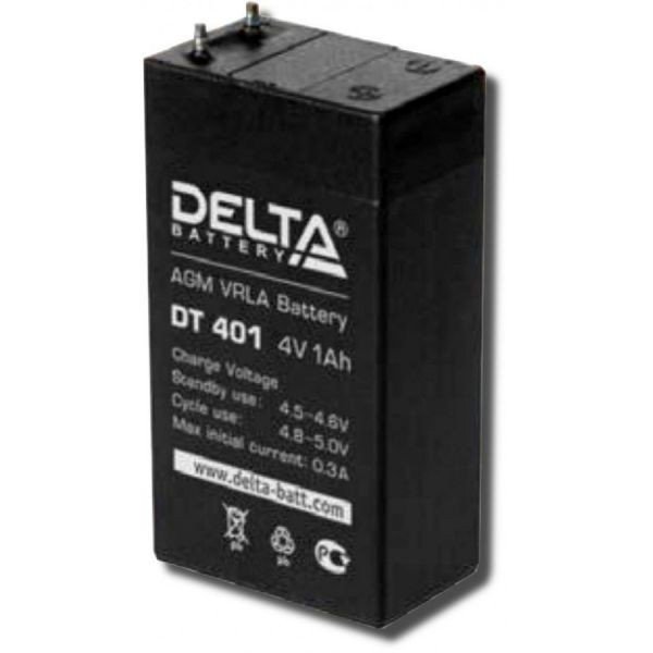 Аккумулятор Delta DT401 4V, 1Ah, PB-3