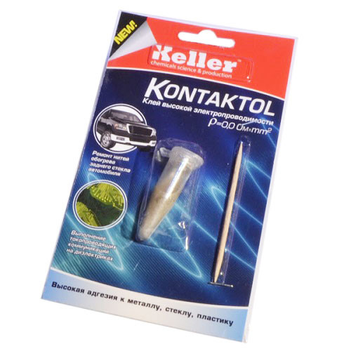 Клей токопроводный Контактол-А на серебре, 2 гр.