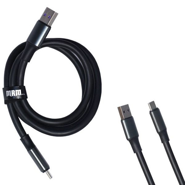 Кабель USB MRM RC10 Type-C 1000mm Силиконовый (Black), E24-2