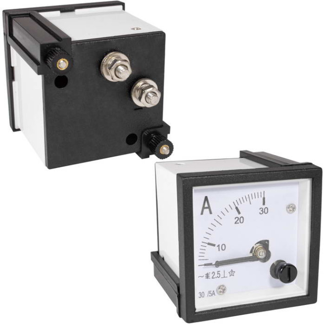 Щитовой прибор Амперметр 30/5А 50гц (48х48)