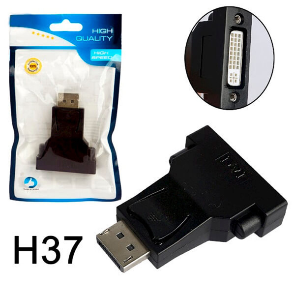 Адаптер H37 DisplayPort-M to DVI-F, S20-8