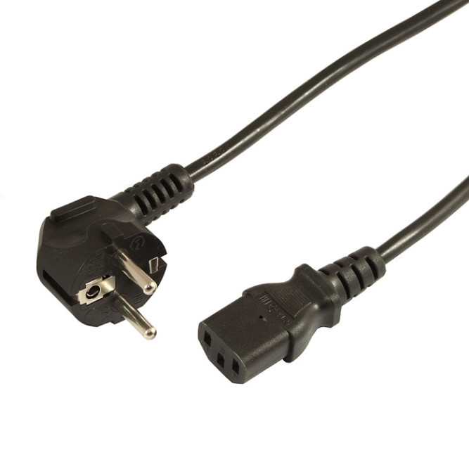 Сетевой шнур ПВС-АП S22C13 3х0.75 1.8м(ч)