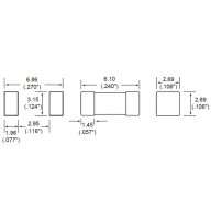 Предохранитель SMD 1808 3А 125V керамический 6.1x2.69мм, K39-15 - Предохранитель SMD 1808 3А 125V керамический 6.1x2.69мм, K39-15