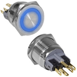 Кнопка антивандальная GQ22PF-11E/B/N on-(off)+off-(on)