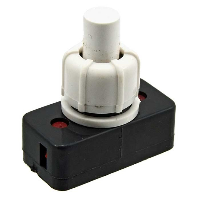 Кнопочный переключатель PBS-17A on-off белый